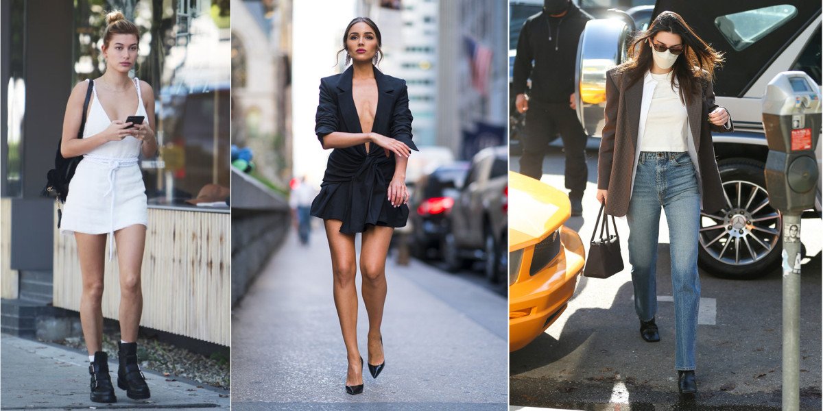 she wore a black and Golden Goose silver buckle belt